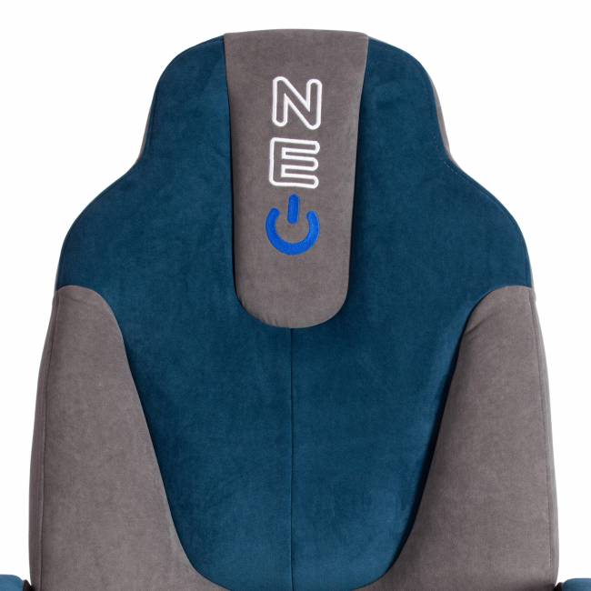 Кресло NEO 2 (22) флок , серый/синий, 29/32