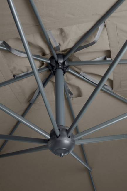 Зонт профессиональный 3х3 м Galileo Dark антрацит, слоновая кость 3000х3000 мм Зонт профессиональный 3х3 м Galileo Dark антрацит, слоновая кость 3000х3000 мм