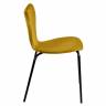 Стул Seven Style горчичный велюр с чёрными ножками Стул Seven Style горчичный велюр с чёрными ножками