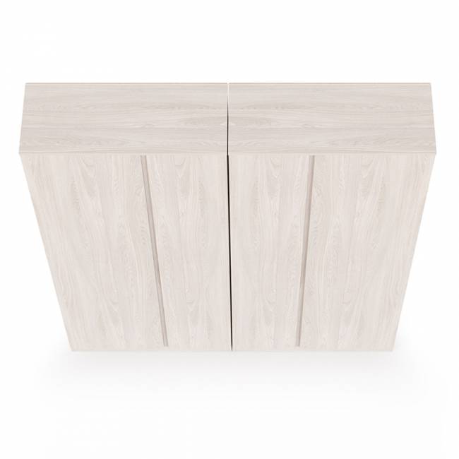 Два Шкафа комбинированных для одежды с зеркалами внутри на створке Ника цвет ясень анкор светлый Два Шкафа комбинированных для одежды с зеркалами внутри на створке Ника цвет ясень анкор светлый