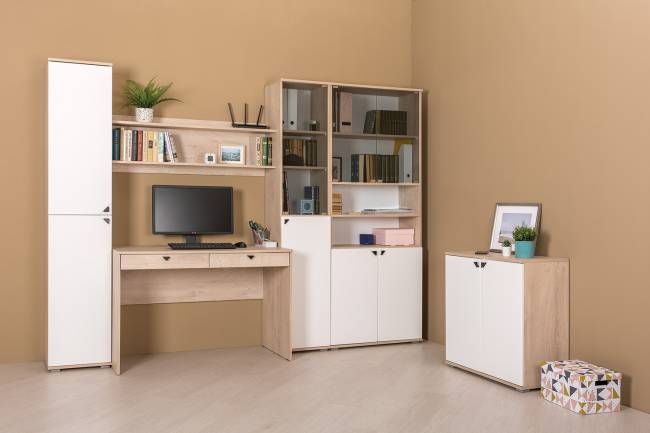 Шкаф Бостон 13.154 цвет дуб эндгрейн элегантный/фасады МДФ милк рикамо софт Шкаф Бостон 13.154 цвет дуб эндгрейн элегантный/фасады МДФ милк рикамо софт