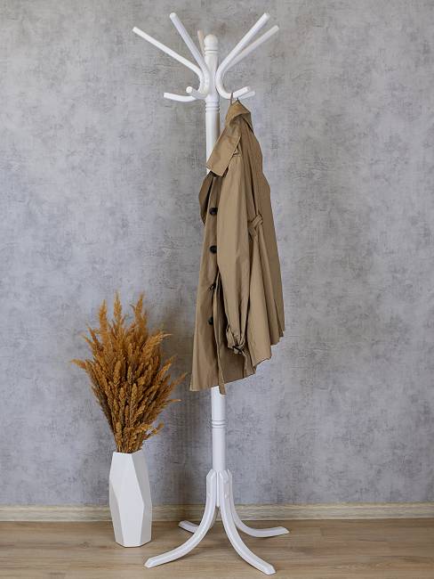 Вешалка напольная В 8Н белый