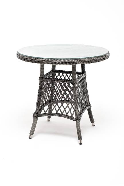 "Эспрессо - 80 R" обеденная группа плетеная, цвет графит "Эспрессо - 80 R" обеденная группа плетеная, цвет графит