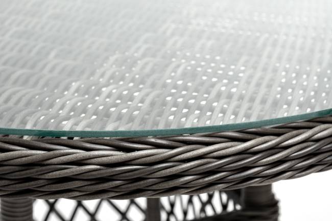 "Эспрессо - 80 R" обеденная группа плетеная, цвет графит "Эспрессо - 80 R" обеденная группа плетеная, цвет графит