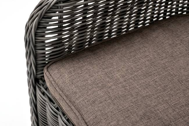 "Эспрессо - 80 R" обеденная группа плетеная, цвет графит "Эспрессо - 80 R" обеденная группа плетеная, цвет графит