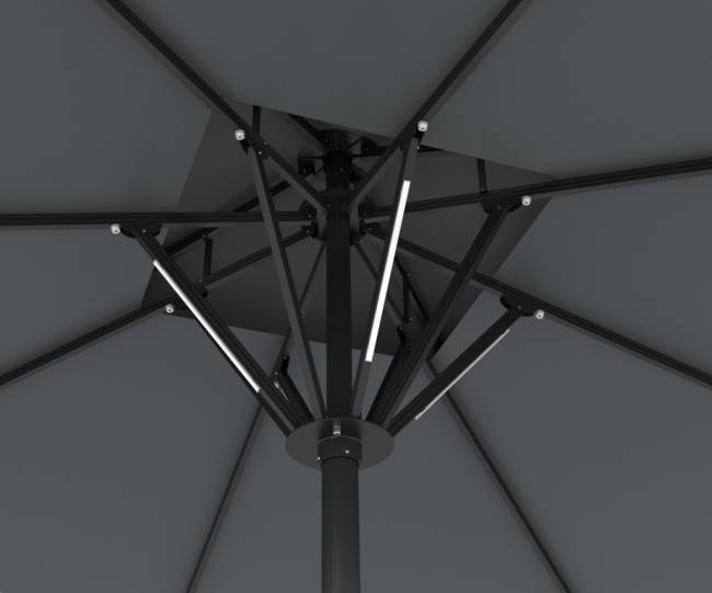 Зонт профессиональный 4х4 м Atlantic Solar антрацит, бежевый 4000х4000 мм Зонт профессиональный 4х4 м Atlantic Solar антрацит, бежевый 4000х4000 мм
