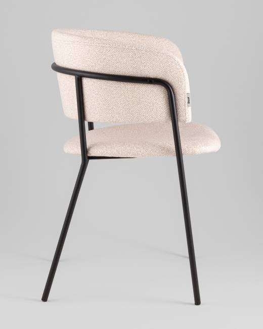 Кресло Нэлли New буклированный велюр бежевый