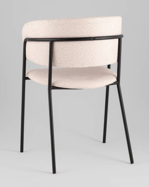 Кресло Нэлли New буклированный велюр бежевый