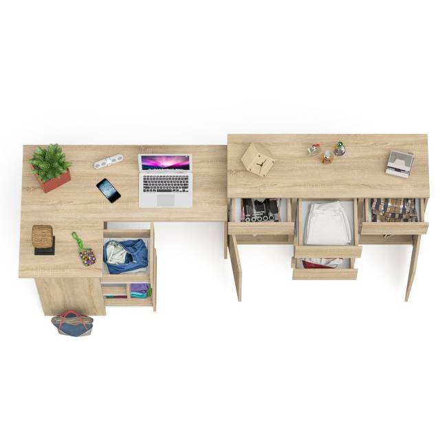 Тумба-комод Мори 1200 с угловым компьютерным столом МС-16 с тумбой слева Мори цвет дуб сонома Тумба-комод Мори 1200 с угловым компьютерным столом МС-16 с тумбой слева Мори цвет дуб сонома