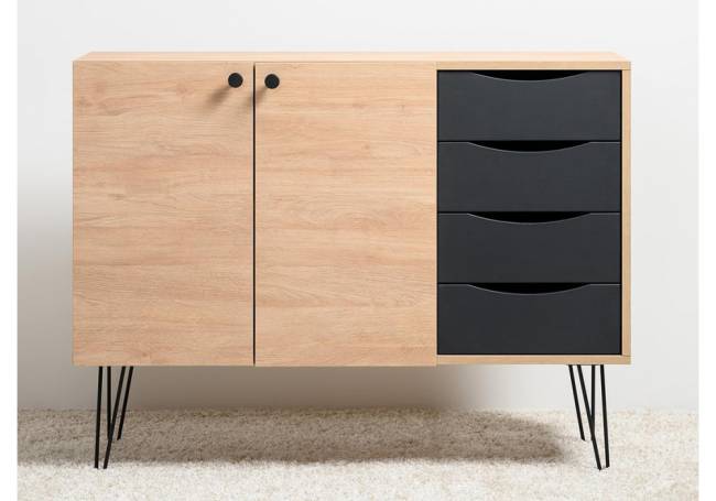 Комод Брюс 16.233 сантьяго / черный