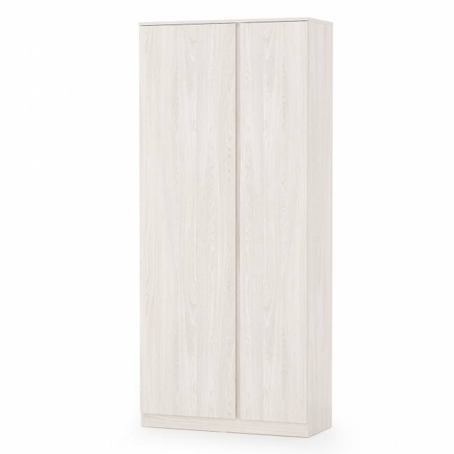 Двуспальная кровать Ника 1600 с основанием и шкаф для одежды цвет ясень анкор светлый Двуспальная кровать Ника 1600 с основанием и шкаф для одежды цвет ясень анкор светлый