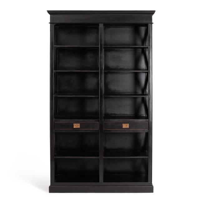 Библиотека Secret de Maison Блэк Лэйбл/Black Label (мод. DA-2379) массив манго/МДФ, 130х47х220см, черный черный дерево манго/мдф Библиотека Secret de Maison Блэк Лэйбл/Black Label (мод. DA-2379) массив манго/МДФ, 130х47х220см, черный черный дерево манго/мдф
