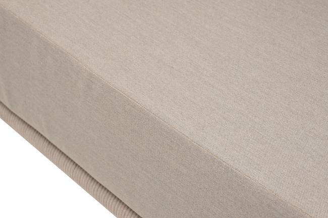 "Верона" лаунж-зона 5-местная плетеная из роупа (веревки), каркас алюминиевый белый, роуп бежевый