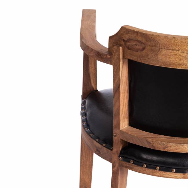 Кресло Бомбей ( CW-6374 ) NEW палисандр, 60х53х84см, Natural tinted (натуральный тонированный) натуральный