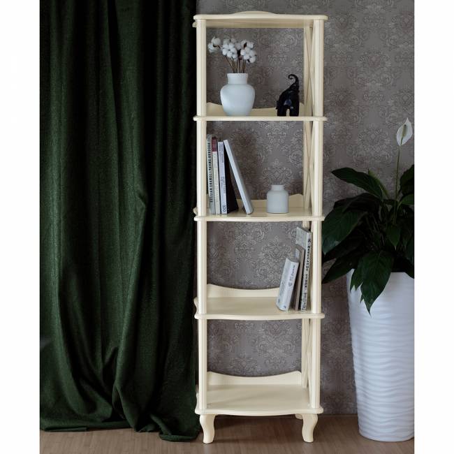 Этажерка-стеллаж Джульетта 4 уровня, дуб шампань Л Этажерка-стеллаж Джульетта 4 уровня, дуб шампань Л