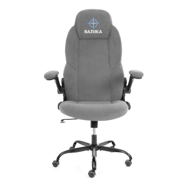 Кресло BAZUKA metalBL велюр, серый, 29 серый велюр