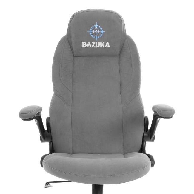 Кресло BAZUKA metalBL велюр, серый, 29 серый велюр