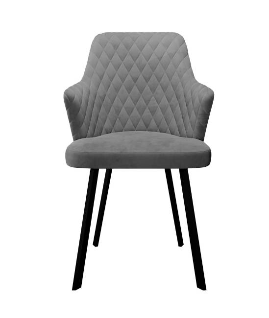 Стул DikLine 345 C56 серый, ножки черные