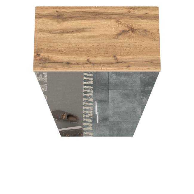 Шкаф для одежды Октава 13.338 цвет белый шагрень/дуб крафт золотой Шкаф для одежды Октава 13.338 цвет белый шагрень/дуб крафт золотой