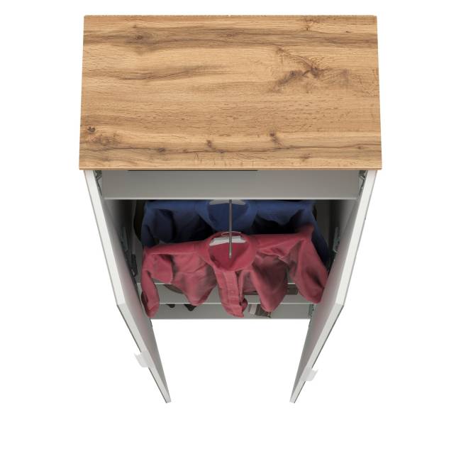 Шкаф для одежды Октава 13.338 цвет белый шагрень/дуб крафт золотой Шкаф для одежды Октава 13.338 цвет белый шагрень/дуб крафт золотой