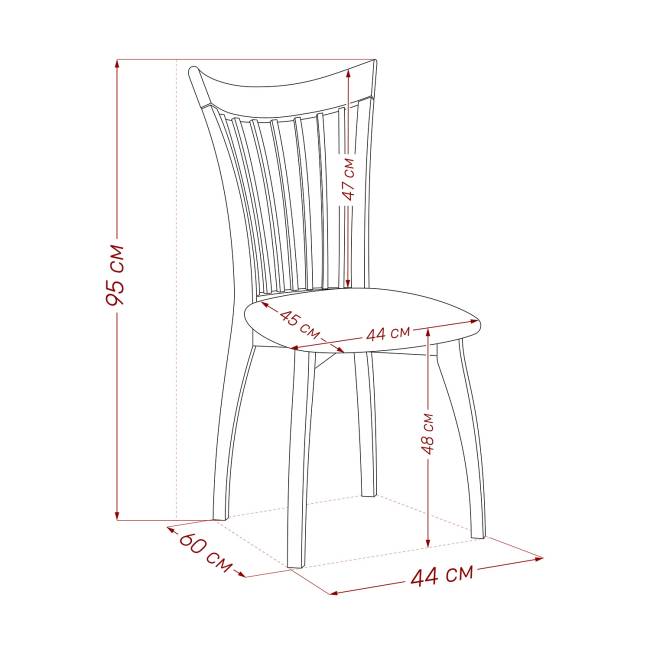 Стул Leset Орегон Слоновая кость Лозанна шери Слоновая кость