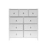 Комод Leset Хайди 9 ящиков Белый Белый Комод Leset Хайди 9 ящиков Белый Белый