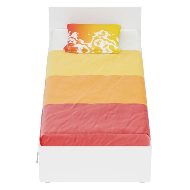 Кровать белая с ящиками Стандарт 0900 цвет белый Кровать белая с ящиками Стандарт 0900 цвет белый