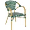 "Кабри" плетеный стул из искусственного ротанга, цвет зеленый
