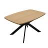 Стол DikLine B140 Дуб Каселла натуральный/опоры черные