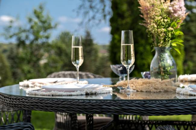 "Эспрессо - 150 S" обеденная группа плетеная, цвет графит