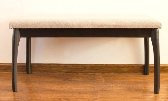 Банкетка Лина, мягкая, Венге/Серый Банкетка Лина, мягкая, Венге/Серый