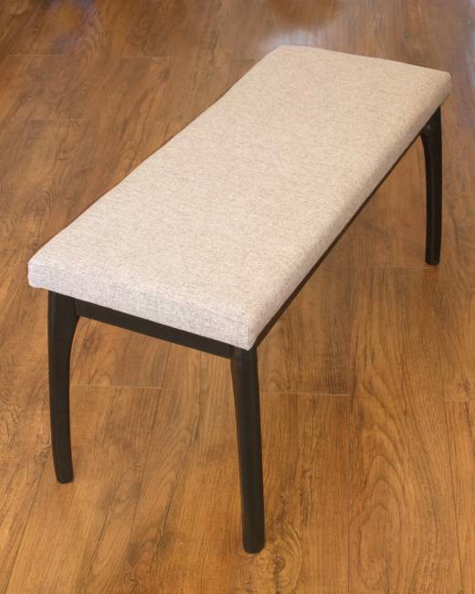 Банкетка Лина, мягкая, Венге/Серый Банкетка Лина, мягкая, Венге/Серый