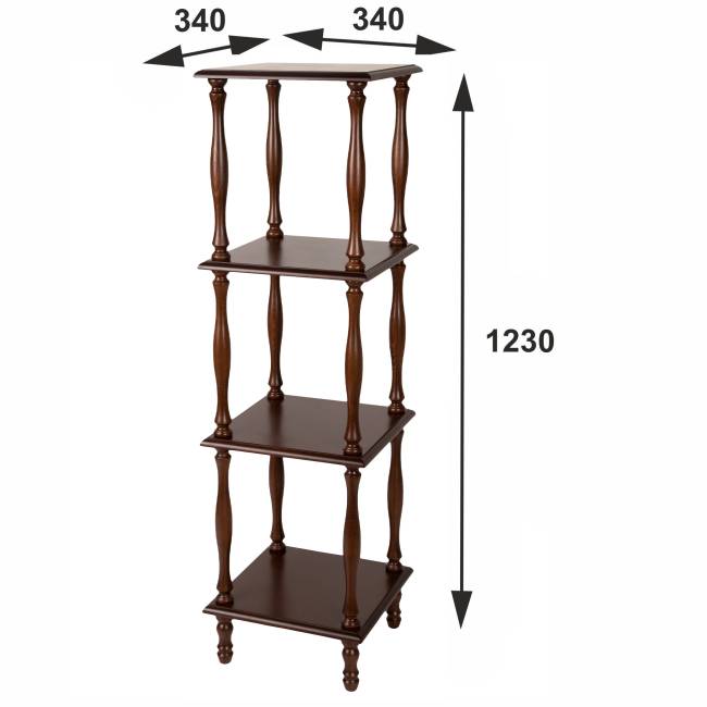 Этажерка П 8 средне-коричневый