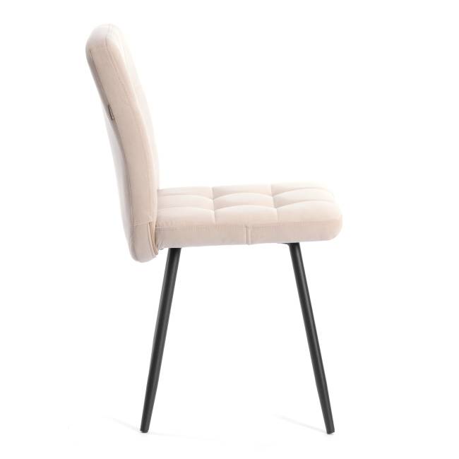 Комплект кресло + стул Medeo LT, флок , бежевый/черный, 7, 45х56х89 см бежевый/черный флок