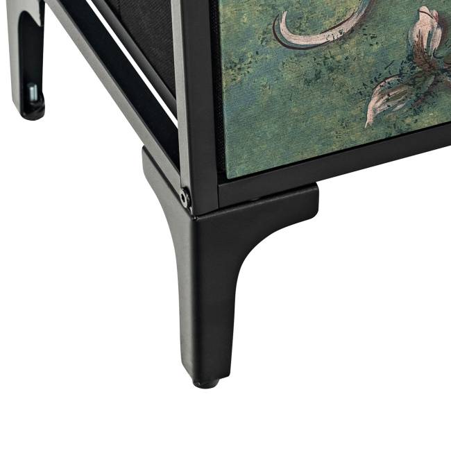 Комод Leset Лунет 9 ящ. Чёрный Мульти зеленый Комод Leset Лунет 9 ящ. Чёрный Мульти зеленый