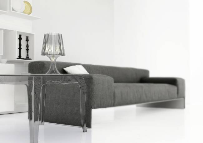 Столик прозрачный журнальный Queen прозрачный 510х510х430 мм Столик прозрачный журнальный Queen прозрачный 510х510х430 мм