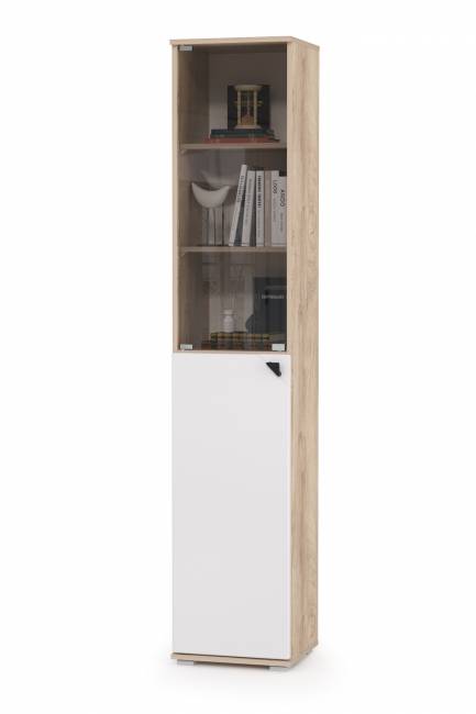 Набор стеллажей Бостон № 48 цвет дуб эндгрейн элегантный/фасады МДФ милк рикамо софт Набор стеллажей Бостон № 48 цвет дуб эндгрейн элегантный/фасады МДФ милк рикамо софт