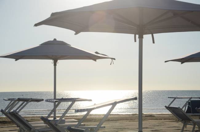 Зонт пляжный профессиональный Ø2.2 м Picasso под дерево Ø2200 мм