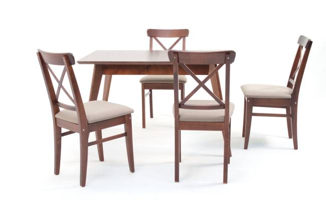 Стул Ингольф ПМ орех/бежевый