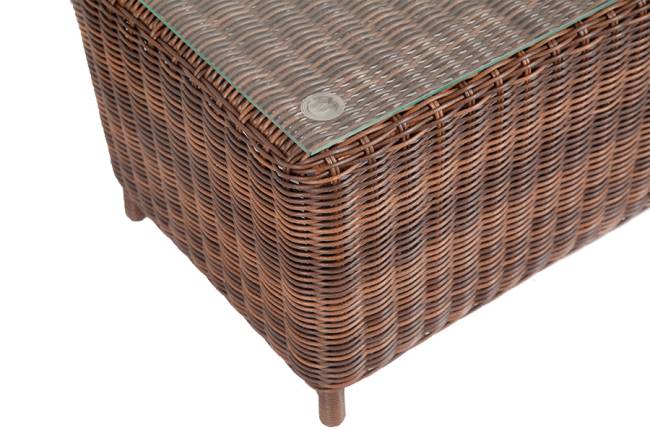 "Кон Панна" столик журнальный из искусственного ротанга, цвет коричневый "Кон Панна" столик журнальный из искусственного ротанга, цвет коричневый