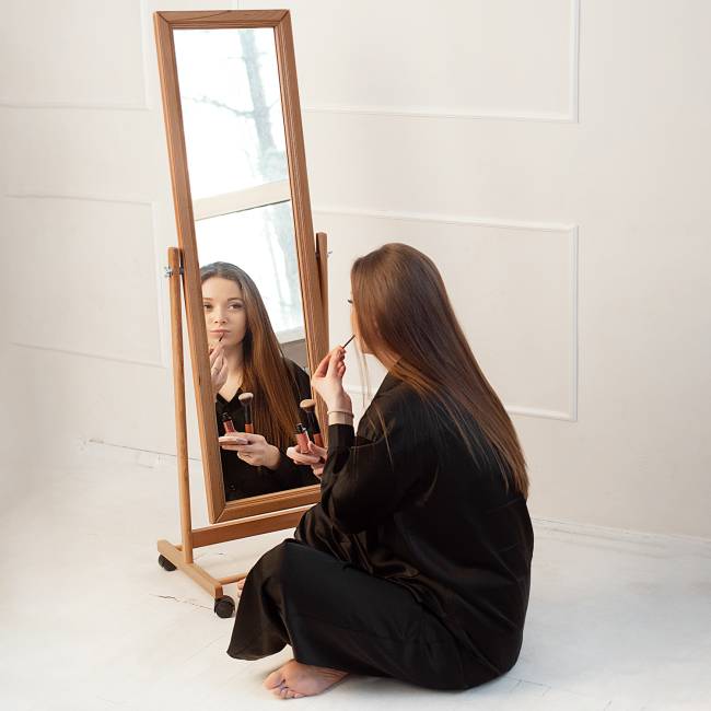 Зеркало напольное BeautyStyle 27 светло-коричневый  135 см х 42,5 см Зеркало напольное BeautyStyle 27 светло-коричневый  135 см х 42,5 см