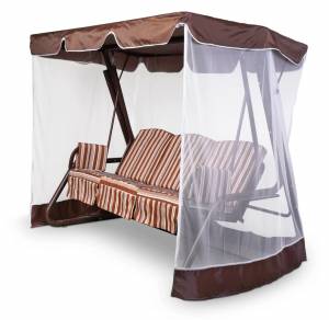 Тент-крыша + москитная сетка Элит Люкс/Оазис 210х125х185, шоколад Тент-крыша + москитная сетка Элит Люкс/Оазис 210х125х185, шоколад