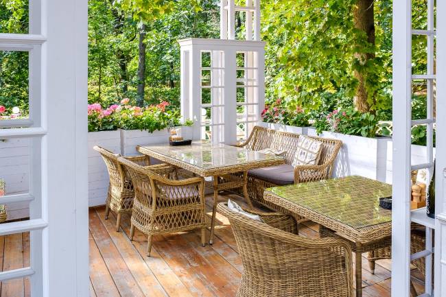 "Латте" диван двухместный из искусственного ротанга, цвет соломенный