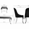 Обеденная группа Алган white / gray