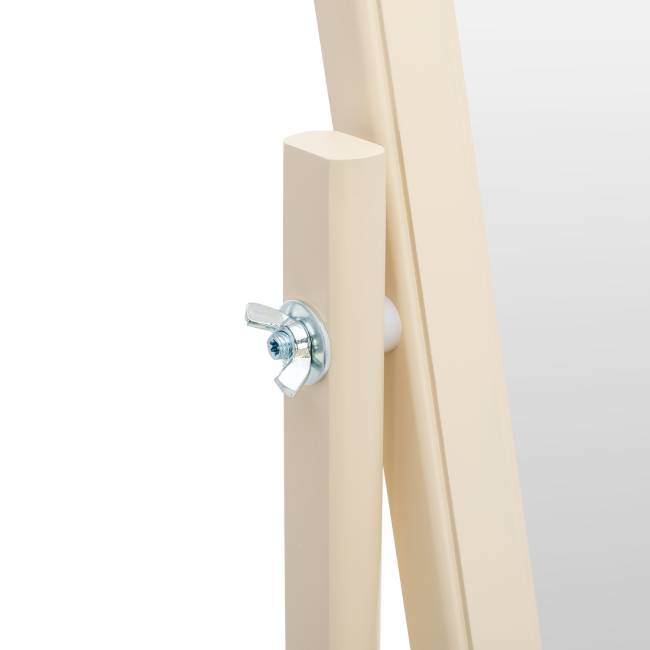 Зеркало напольное Leset Мэмфис Слоновая кость Чёрный