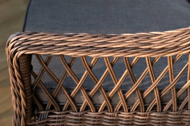 "Эспрессо - 150 S" обеденная группа плетеная, цвет коричневый