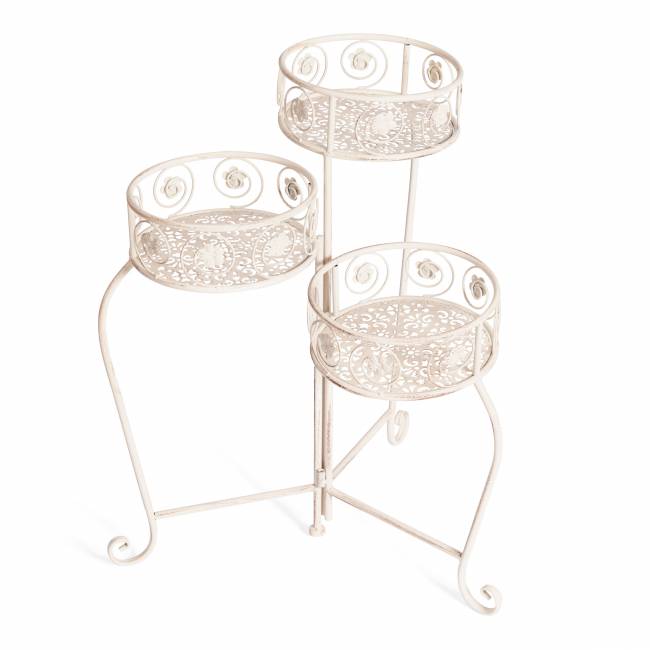 Цветочница Secret de Maison Trio/Трио (мод.PL08-9998 ) металл, 31х23х60см, античный белый (Комплект из 2 шт.) antique white металл