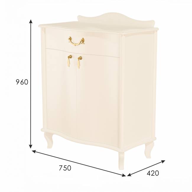 Комод Джульетта с распашными дверцами, дуб шампань Л