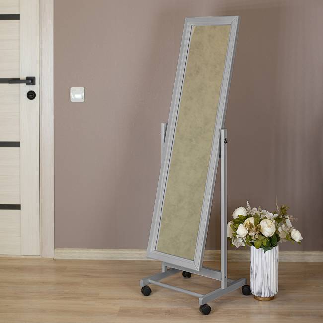 Зеркало напольное В 27Н серый 137 см х 42,5 см