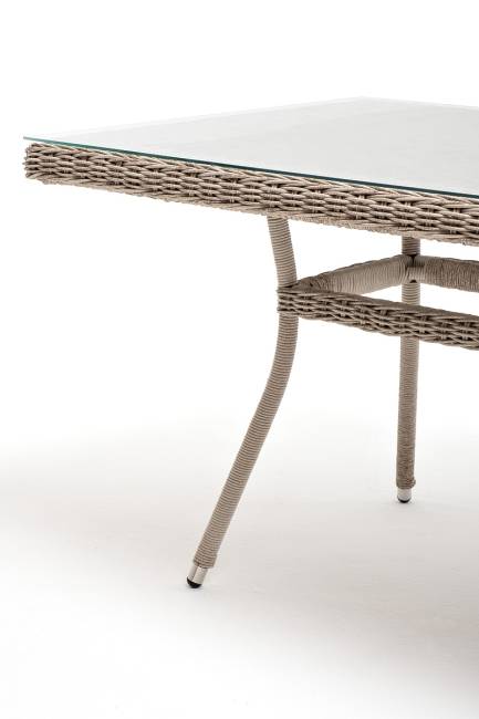 "Латте" плетеный стол из искусственного ротанга 200х90см, цвет бежевый "Латте" плетеный стол из искусственного ротанга 200х90см, цвет бежевый